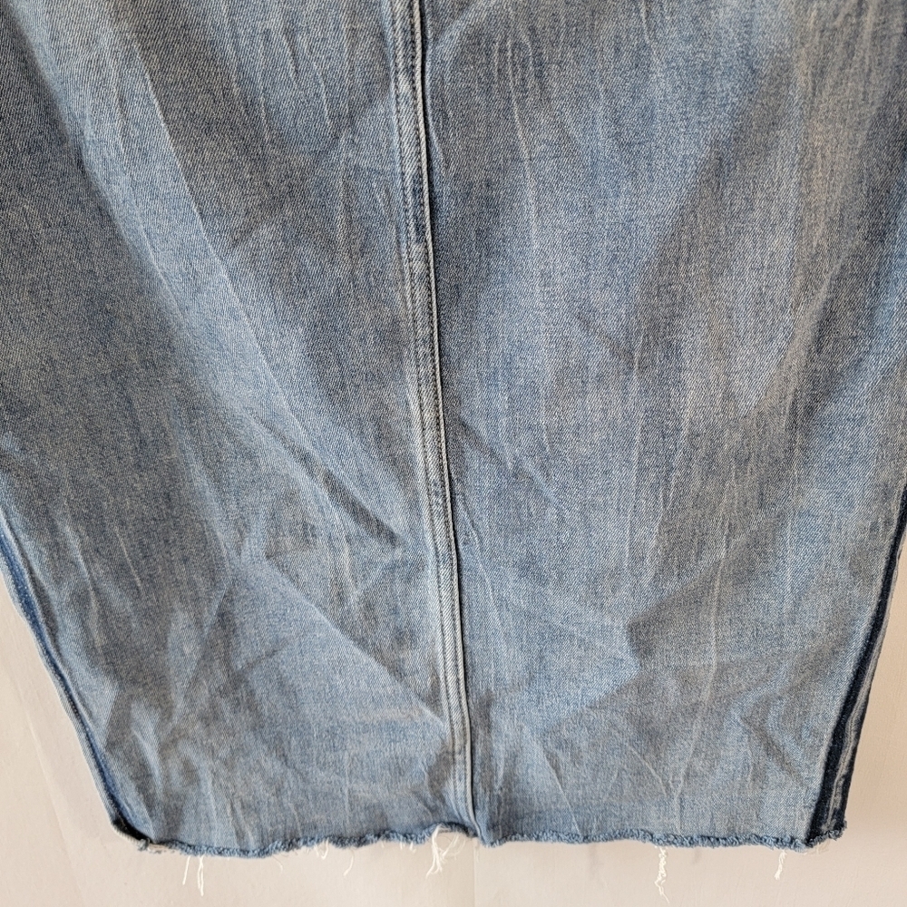Sam Edelman THE MARIBELLE Denim Skirt Sz 29 Side Slit Y2K Minimalist Festival - Picture 8 of 12